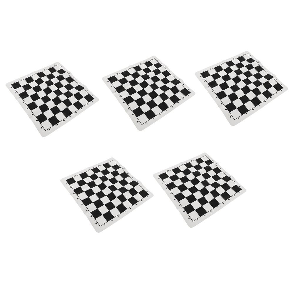 5 шт. рулонных шахматных досок 13,8 дюйма из искусственной кожи рулонная шахматная доска портативный международный шахматный коврик