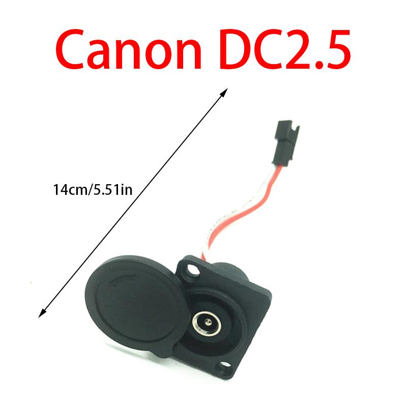 Electric Bicycle Charging Head Lithium Battery Output Line Round Male And Female Base Dc2.1 / 2.5 Charger Plug Socket