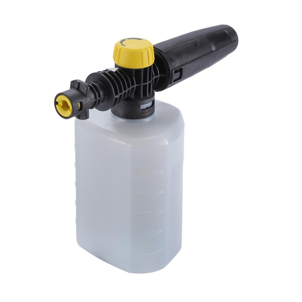 Подходит для моек высокого давления Karcher серий K2/K3/K4/K5/K6/K7, пенной насадки-пистолета 0.6 л, регулируемой насадки для пены (снега), комплекта для чистки