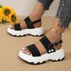 Platform Sandals Women 2024New Summer Chunky High Heels Female Wedges Shoes for Women