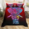 Tribal Ethnic Elephant Duvet Cover Exotic Style Bedding Set Boho Mandala Flower Paisley Quilt Cover Polyester Comforter Cover