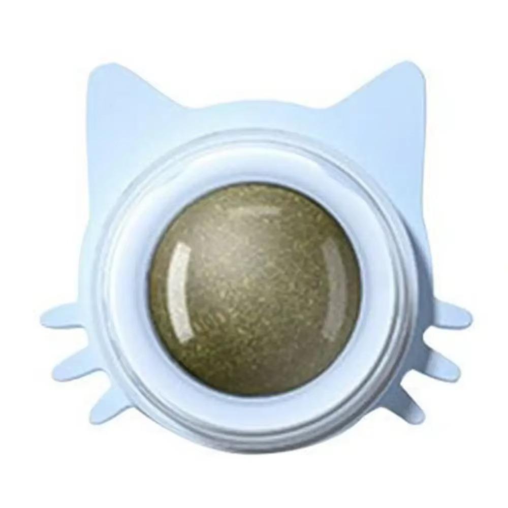 2025 Rotatable Catnip Ball Toy Natural Healthy Cat Wall Stick-on Promote Digestion Sugar Licking Kitten Toy