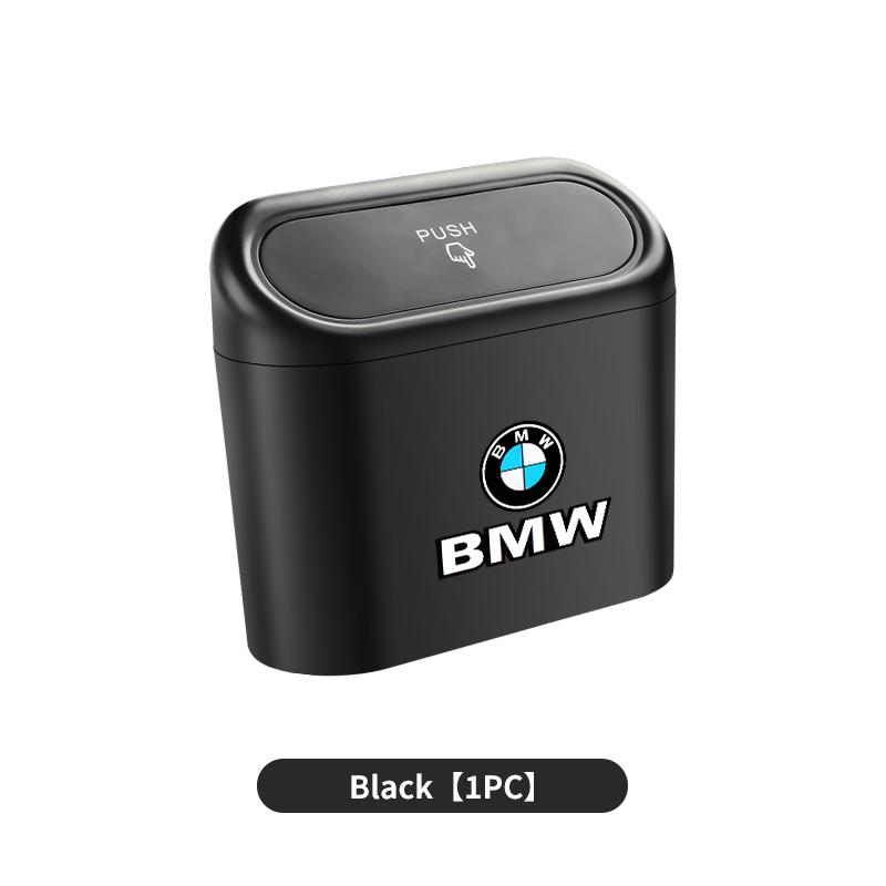Hot 2025 Car Trash Can Hanging Garbage Bin Pressing Box With Lid For BMW X3 X5 M5 M3 E46 E90 E60 F10 E39 F30 E36 G30 E87 E70 E91