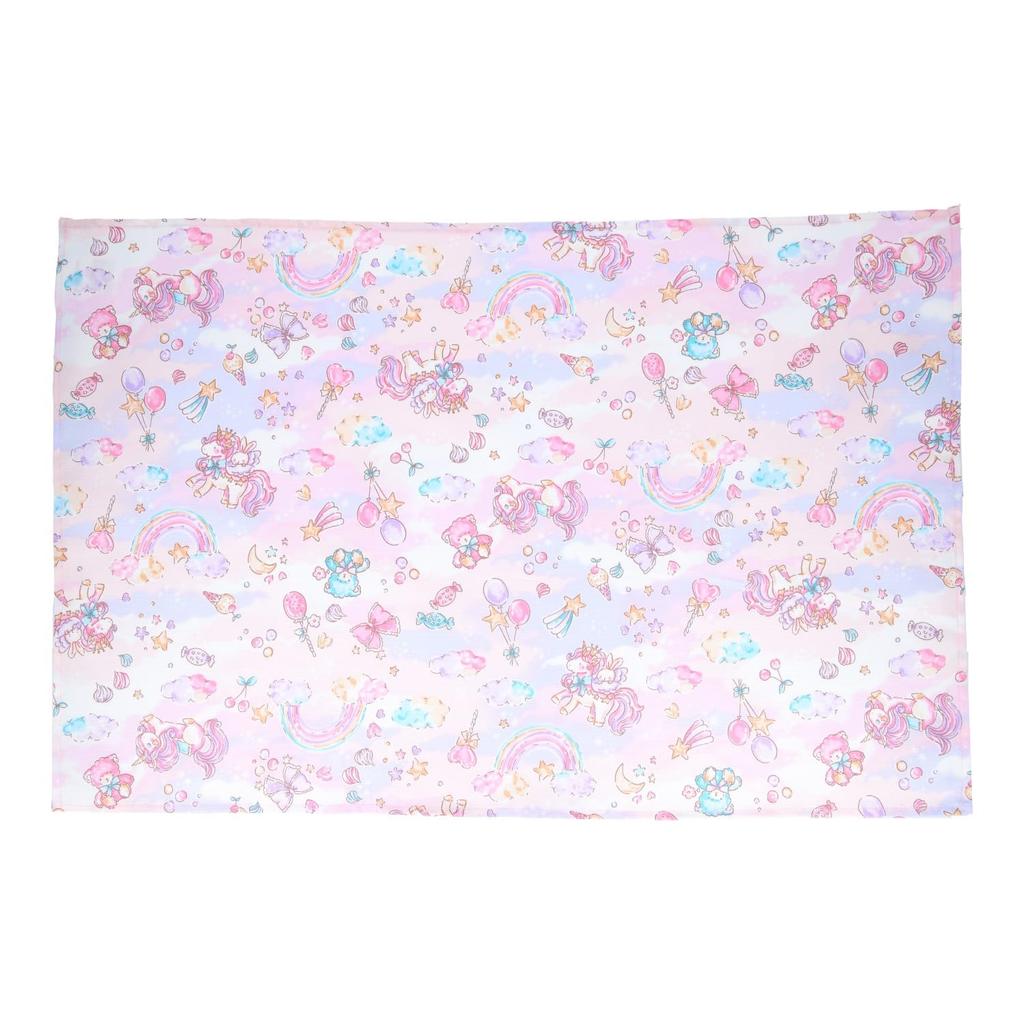 KIYOHARA Large Set of 60cm x Colorful Unicorn Pink and Girls' Placemats, 2, 40cm, Design, Blue, MOW163-LD
