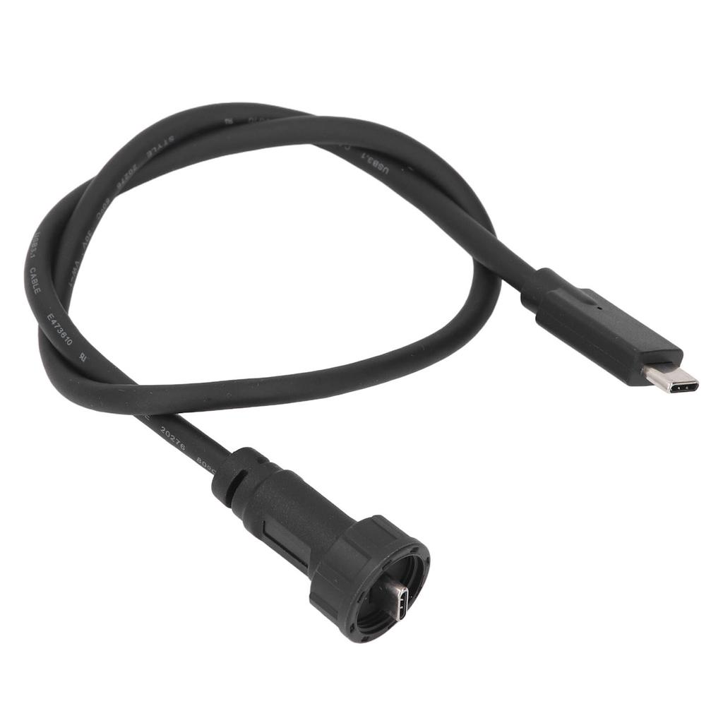 Type C Male To Male Cable 0.5m IP67 IP68 Water Proof Straight Plug USB C Extension Cable 30V 1.5A