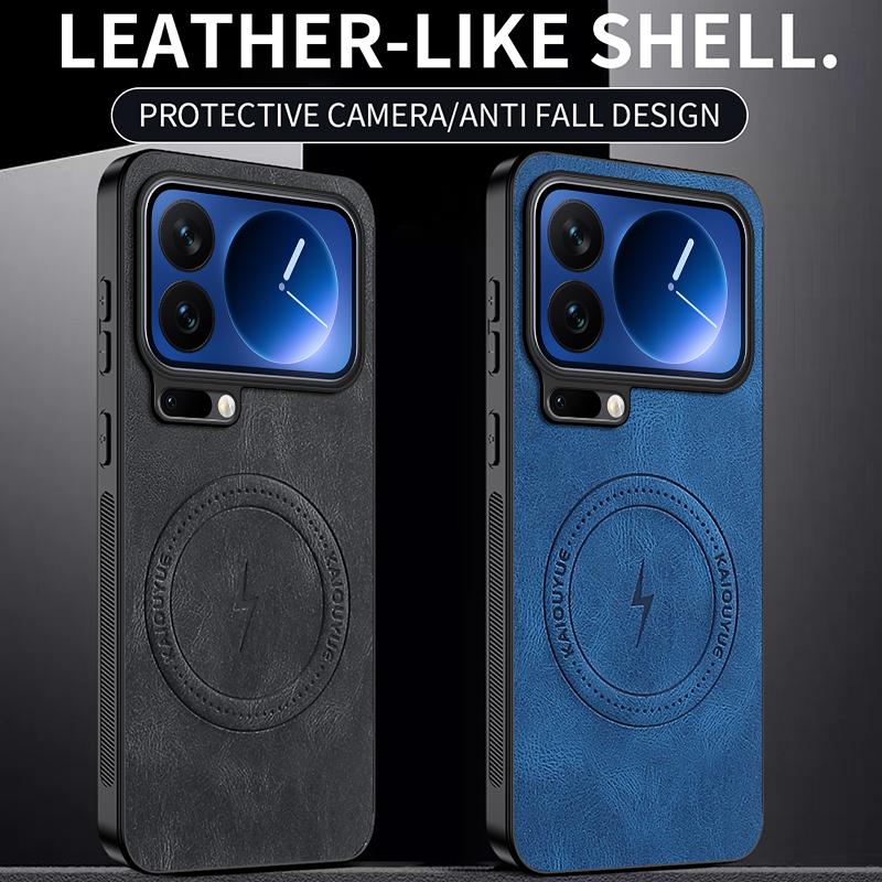 Для Xiaomi 17 Pro Чехол для телефона из кожи нового стиля Для Xiaomi 17 Pro Для беспроводной магнитной зарядки Magsafe Крышка Для Mi 17 Pro Чехол