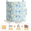 100/140/180L Clothes Organizer Box Large Capacity Daisy Quilt Bins Foldable Stackable for Blanket Comforter Clothing Bedding