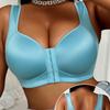Women S Front Closure Push Up Plus Size Smooth Sports Bra No Underwire