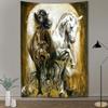 Galloping Horse Wild Leopard Print Tapestry Animal Wall Decor Tapestry Dorm Decoration Living Room Bedroom Room Home Decor