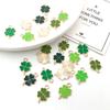 48pcs Four Leaf Clover Four Leaf Clover Charm Pendants Alloy Shamrock Charms  for DIY Crafts