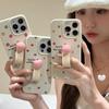 Summer Ins Colorful Polka Dot Three-dimensional Ring Cluster Applicable To IPhone15promax Apple 14 Mobile Case 13 Women