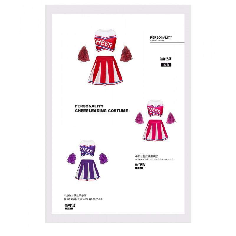 Adult Women Cheerleading Uniforms Sports Competitions Aerobics Games Stage Performances