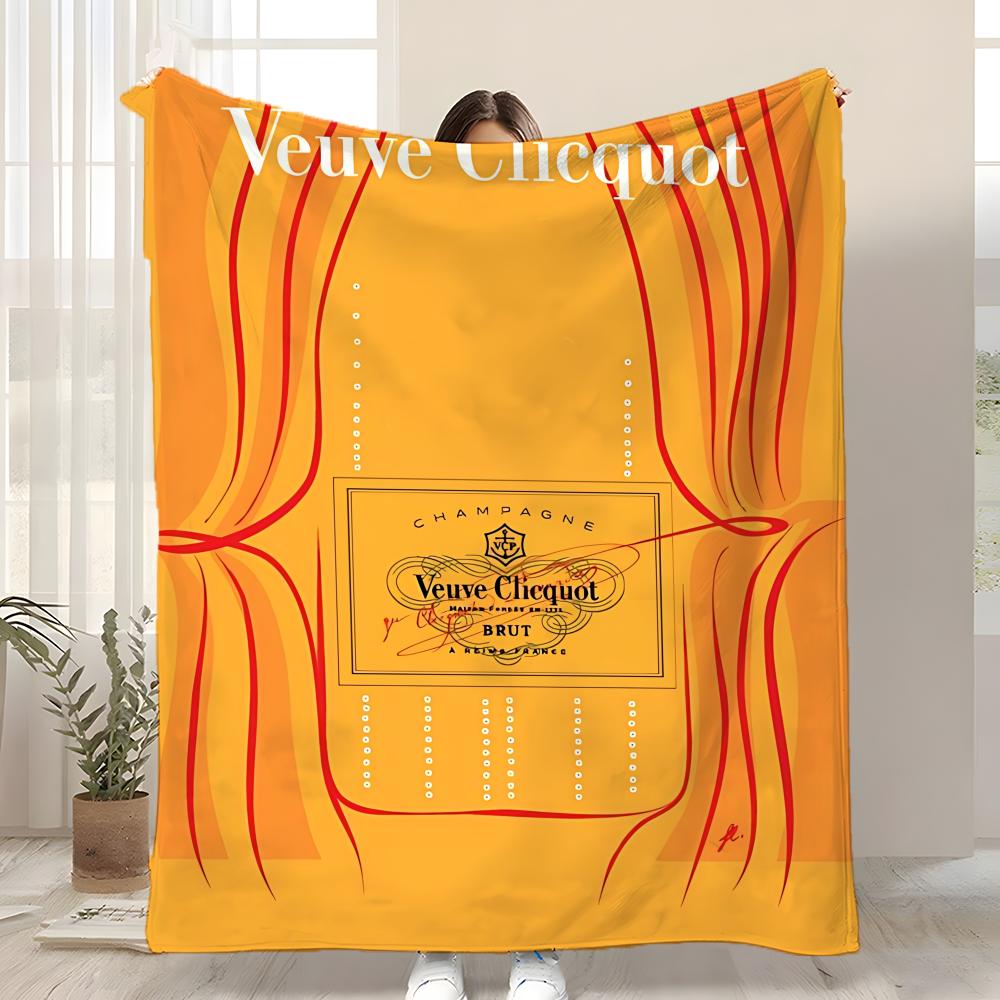 V-Veuve ClicquotS ART Плед Детский Фланелевый Плед Мягкий Теплый Антистатический Стирающийся Всесезонный