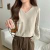 Дофаминовый воротник мягкий восковой свитер женский внутренний вязаный свитер осень и зима повседневный ленивый с длинным рукавом базовый топ-подкладка
