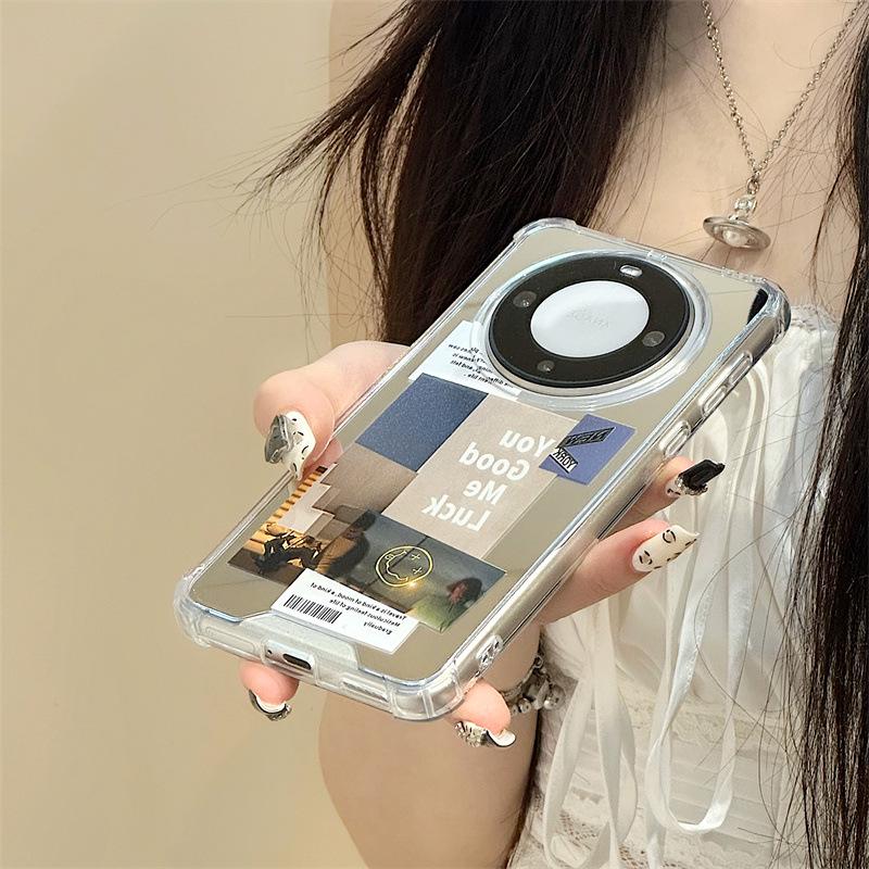 Защитный зеркальный чехол Zhitai Huawei Mate60 Pro для Nova11/10 и P60/50/40.