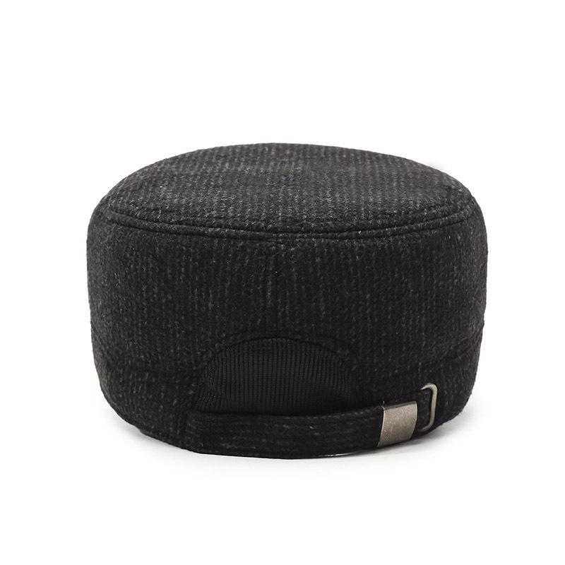 Зимние мужские шапки, шапки-ушанки для мужчин среднего и пожилого возраста, утепленные шапки с плоским верхом, шапки для дедушек, шапки для пап, кепки с козырьком