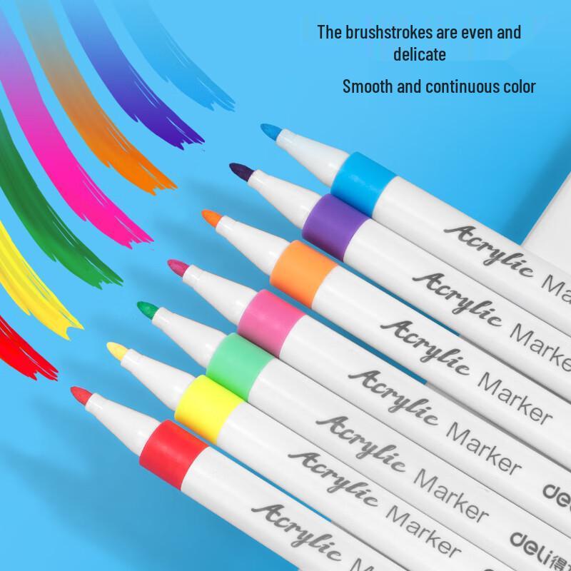 Deli Washable Acrylic Marker Pen Set