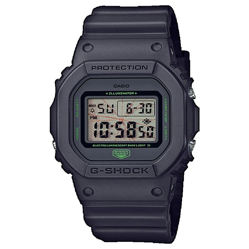 Casio Мужские кварцевые часы DW-5600MNT-1 из смолы, водонепроницаемые 200M, ударопрочные, цифровые