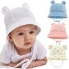 Muslin Baby Bucket Hats for Girls Boys Spring Fall Newborn Hat Cute Print Panama Fisherman Cap Outdoor Infant Caps 3-12 Months