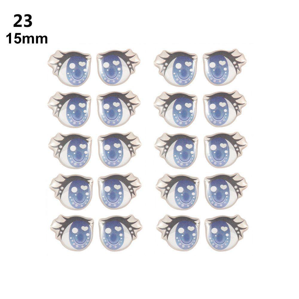 Toys DIY Doll Accessories Love Cute Sticker Face Organ Paster Clay Decals Cartoon Eyes Stickers