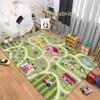 Детская игровая комната украшение ковер гостиная карта маршрутов движения коврики для спальни рядом мягкий нескользящий детский коврик для ползания