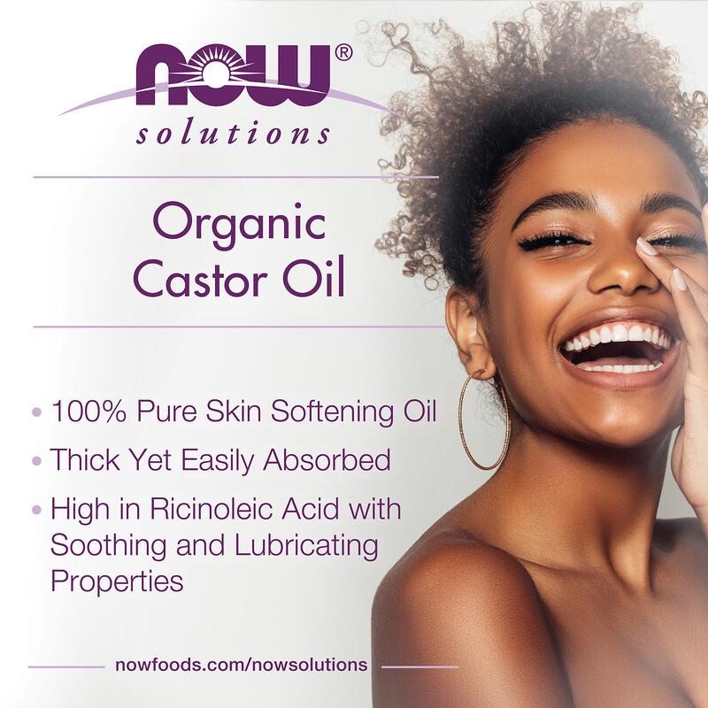 Solutions, Organic Castor Oil, 8 fl oz (237 ml)