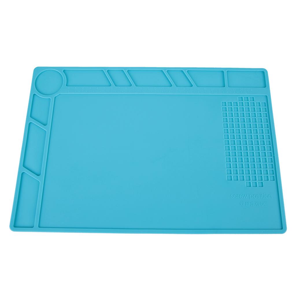 Soldering Station 500 Degrees C Heat Resistant Pad Phone Watch Repair NOn Slip Silicone Mat