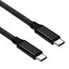 Кабель Sisyphy USB TYPE C длиной 3 м, черный нейлон 3.2 Gen 2x2, скорость передачи данных 20 Гбит/с, видеовыход 4K 60 Гц, совместимость с PD, быстрая зарядка 100 Вт, совместимая с iPhone