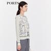 PORTS Women's Logo Jacquard Knit Sweater