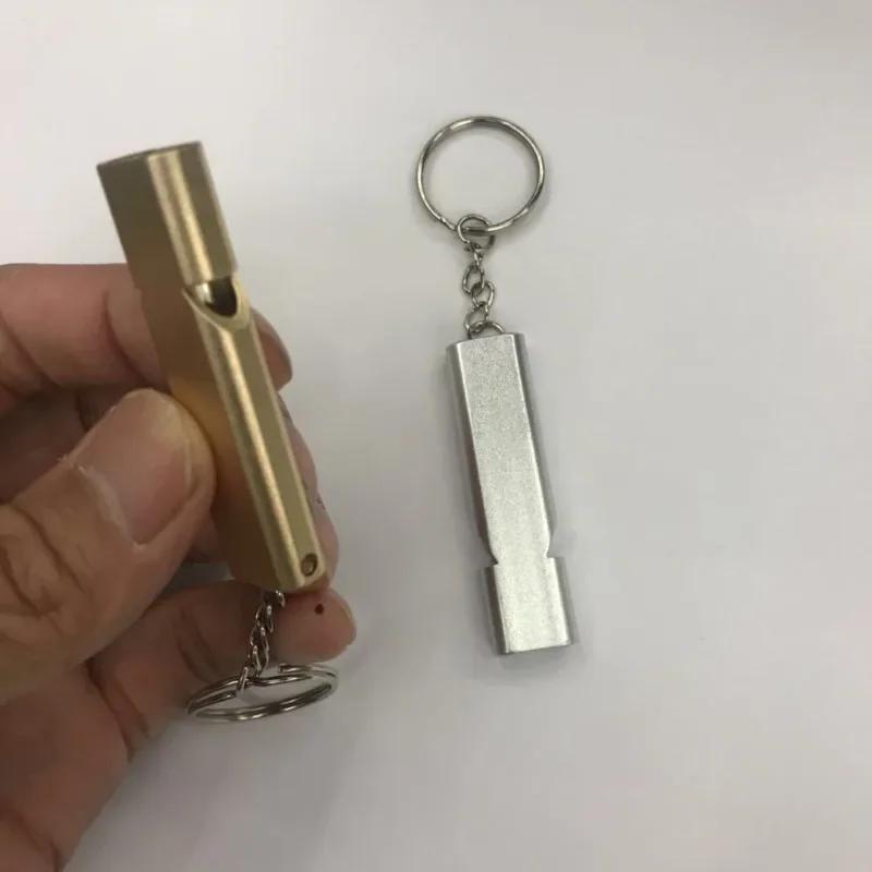 Металлический свисток для выживания, плоский тренировочный свисток для спорта на открытом воздухе, походов, скалолазания, свисток для экстренной помощи, сувениры для чирлидинга