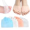 1 Pair Silicone Toe Separators for Women Supportive Toe Spacers for Overlapping Toes Foot Corrector Forefoot Pad for Plantar Pain Relief