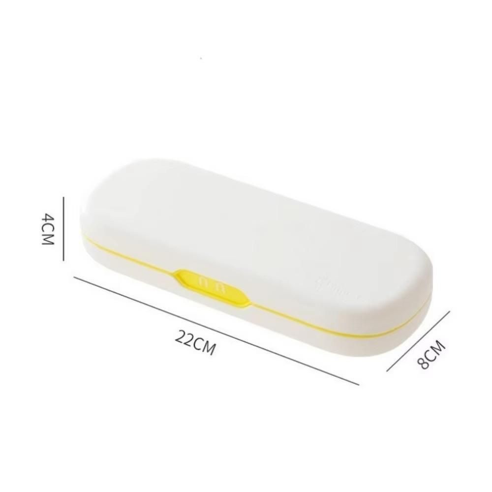 Robot-Themed Stationery Box Soild Color Pencil Bag Simple Double-Layer Pencil Case  School
