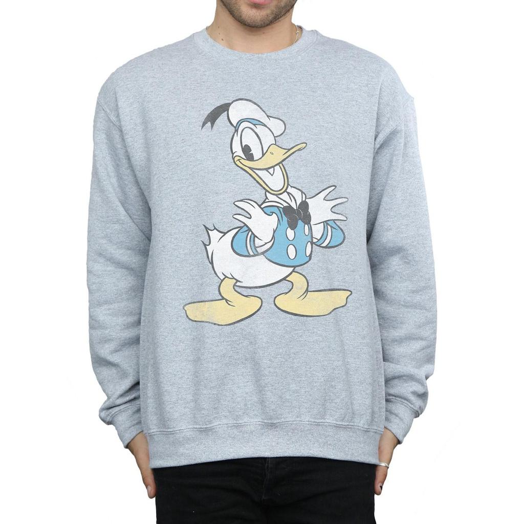 Disney Mens Donald Duck Posing Sweatshirt