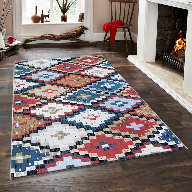 Vintage Persian Carpet Bohemian Ethnic Style Living Room Carpet Washroom Floor Mat Carpets for Bed Room Small Rugs for Bedroom