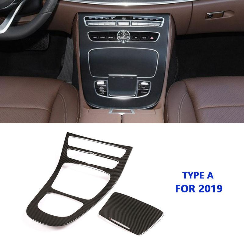 2pcs Car Interior Accessories Center Console Decoration Panel Cover Trim For Mercedes Benz E Class W213 S213 A238 C238 -