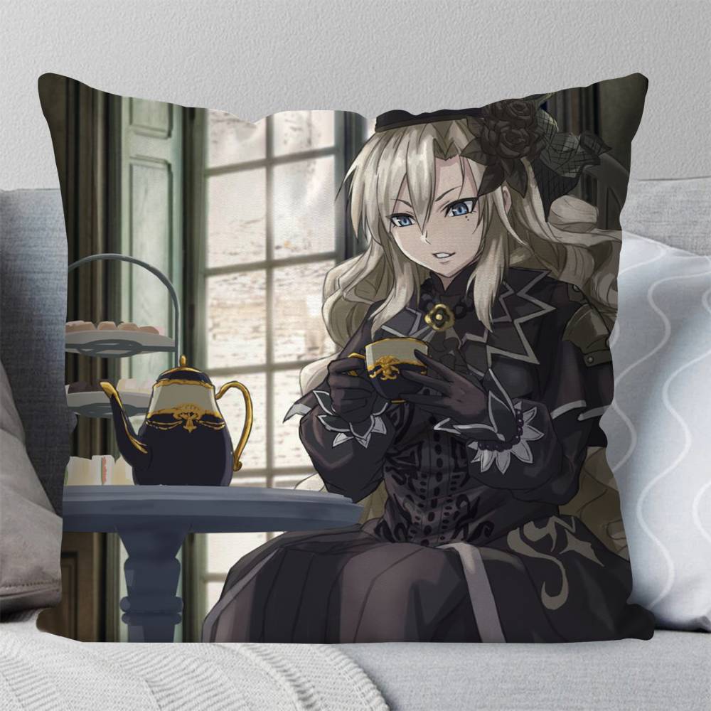 Kriemhild Animated Game Fate Grand Order Pillow Case Fashion Square Pillowcase Bedroom Sofa Room Ins Decoration Leisure