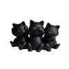 Simple Cartoon Desktop Cat Decorations 3D Printed Creative Three Cat Statues Funny Cat Ornament Gift