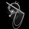 Alloy Witch Hair Stick Waterdrop Gem Leaf Hairpin Vintage Style Crystal Hairpin  For Women Girls