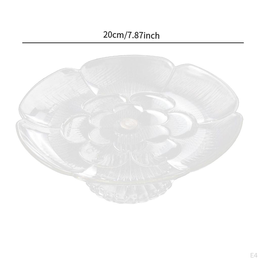 Акриловая подставка для фруктов и кексов, поднос для сервировки с основанием Home Snacks