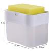 Kitchen and Bathroom Double-layer Sponge Box Hand Pressure Soap Dispenser Scouring Pad Dishwashing Brush Soap Box ADM