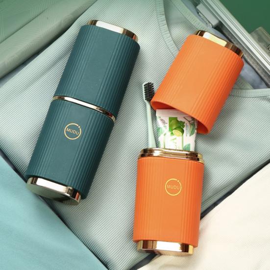 Пыленепроницаемый футляр для хранения зубных щеток с крышкой из АБС-пластика, удобный футляр для зубной щетки, аксессуары для ванной комнаты