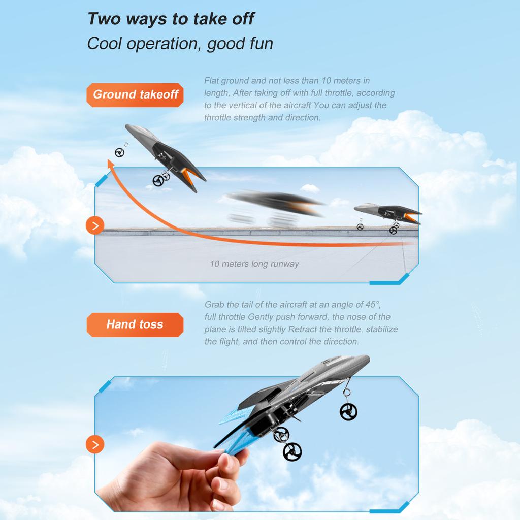Радиоуправляемый самолет 2,4 ГГц планер Радиоуправляемый самолет летные игрушки для взрослых детей мальчиков со светодиодным гироскопом