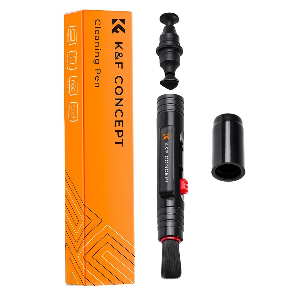 Concept Lens Double Computer Double Carbon Camera Cleaning Maintenance Cleaning Supplies K&F Pen, Head, Extendable, Lens-friendly Material, 3-in-1