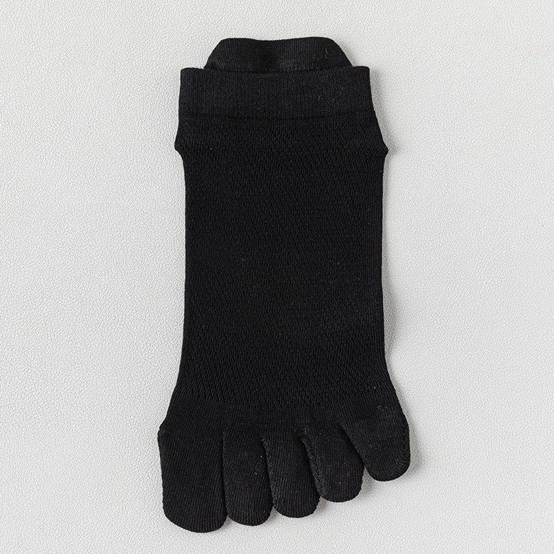 Женские дышащие хлопковые носки с пальцами - Летние тонкие, антибактериальные, против запаха, влагоотводящие, короткие спортивные носки