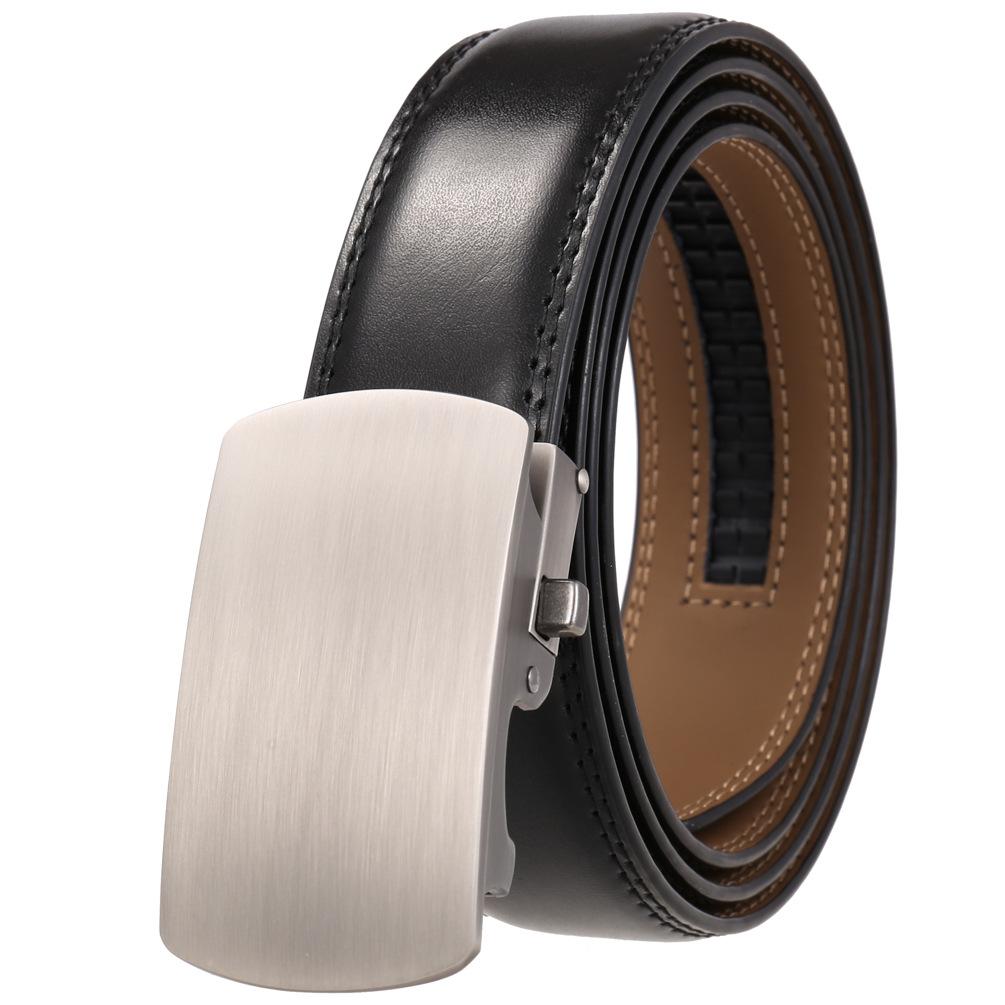 1 шт. Мужской универсальный ремень из двухслойной коровьей кожи, автоматическая пряжка Ly36-31957-1