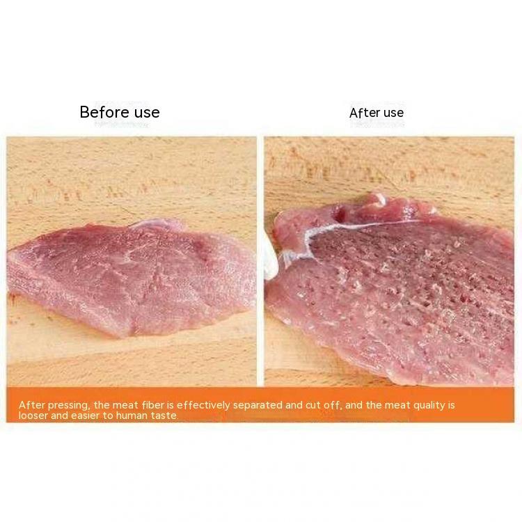 Profession Meat Tenderizer Needle For Steak Pork Kitchen Tool with 21 Steel Needle Loose Meat Hammer For Cooking BBQ Accessories