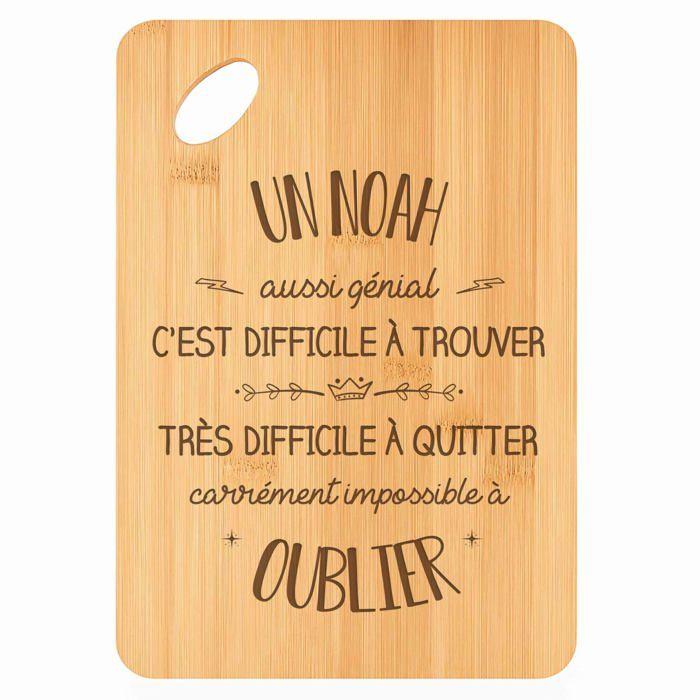 Planche à découper - PLANETEE - Rectangulaire - Bambou naturel - 30x20x1 cm - Trou d'accroche 24 mm