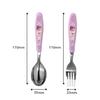 Leburn Domestic Sweet and Sour Catch Tiniping Full Set of Spoon + Fork + Corrected Chopsticks Soft Ping, a Popular Character In Korea
