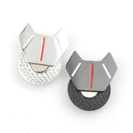 1 Set Target Mark Magnetic Waterproof High Strength Ball Mark Metal Mini Golf Ball Mark with Hat Clip Set Golf Accessory