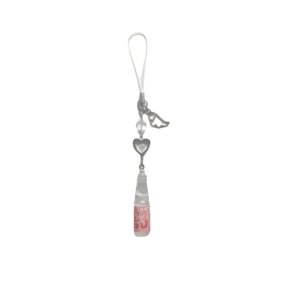 Angel Wing Phone Charm Pendant Heart Star Bead Handbag Decoration Chain Phone Accessory Girl Women